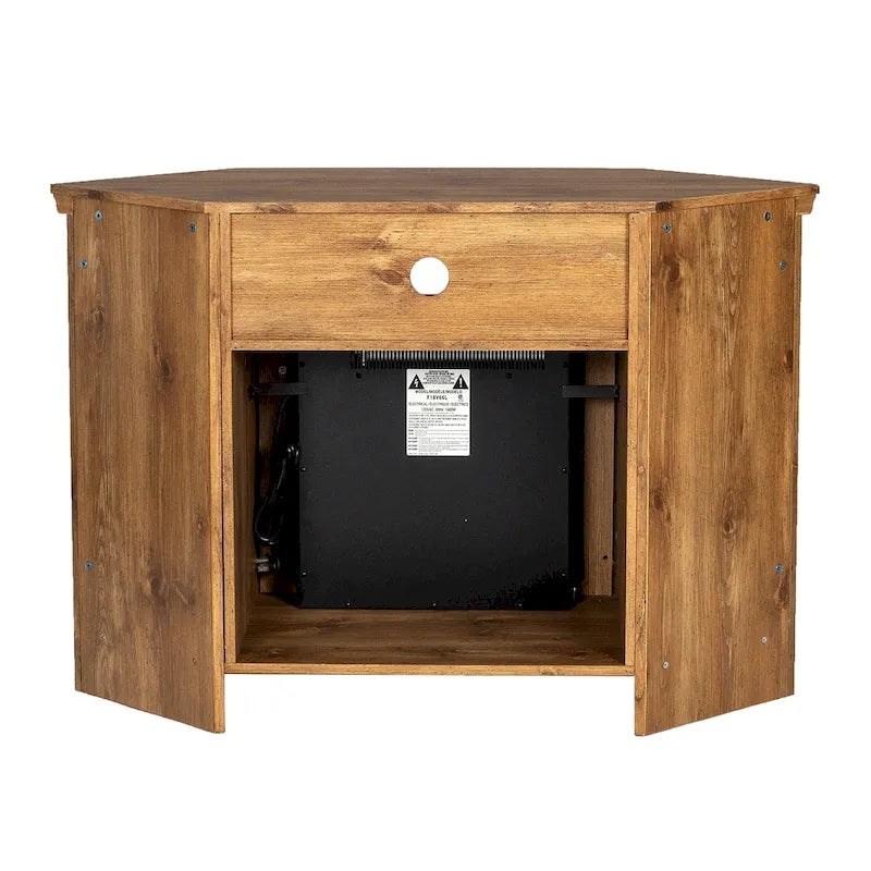 Meuble TV d'angle avec cheminée de 48 pouces