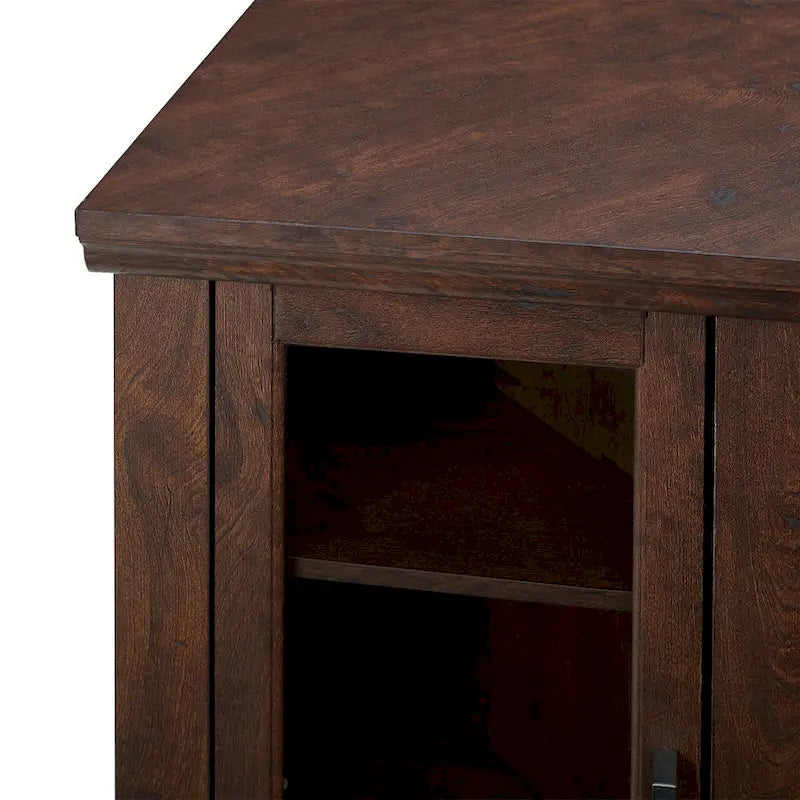 Meuble TV d'angle avec cheminée de 48 pouces