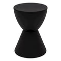 Table d'appoint ronde avec base striée et couvercle amovible