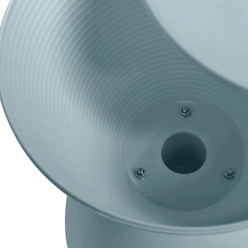 Table d'appoint ronde avec base striée et couvercle amovible