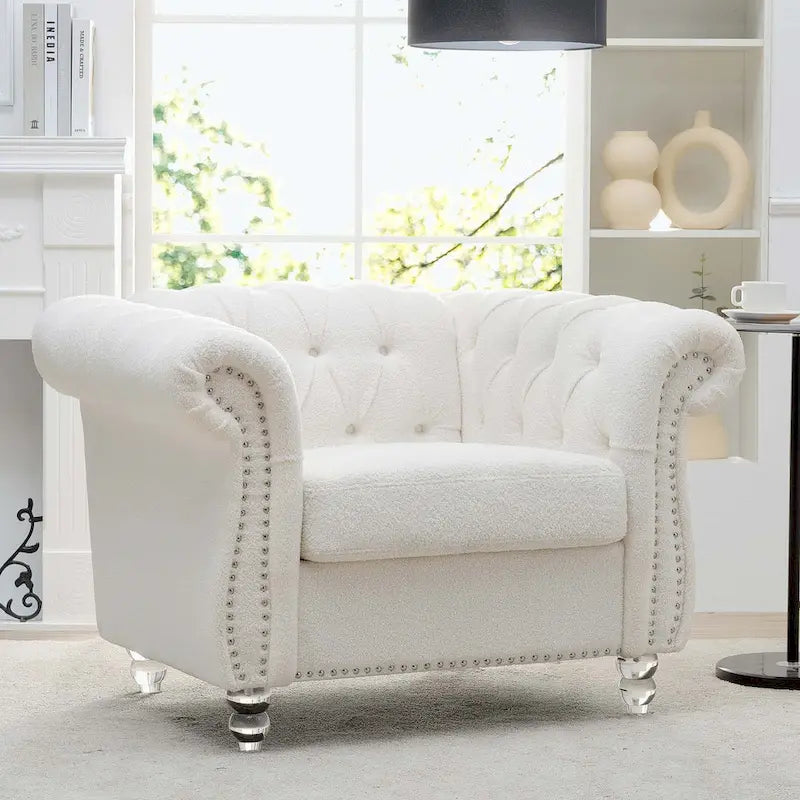 Comfortable Sofa For Living Room,with tight pleated rolled arms