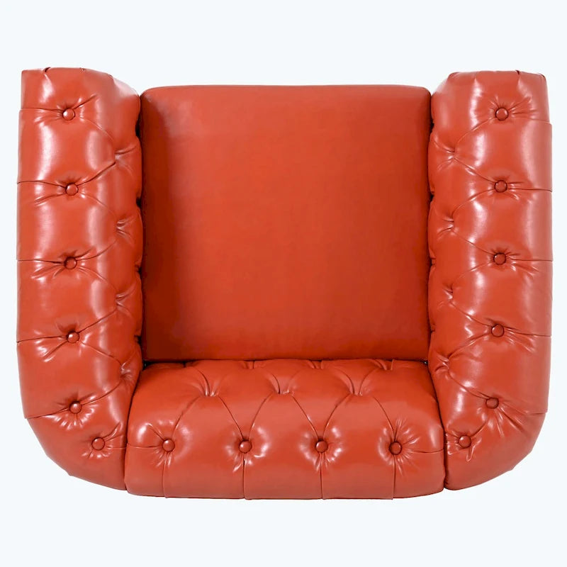 Canapé confortable pour le salon, avec accoudoirs roulés plissés serrés