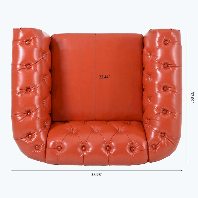 Canapé confortable pour le salon, avec accoudoirs roulés plissés serrés