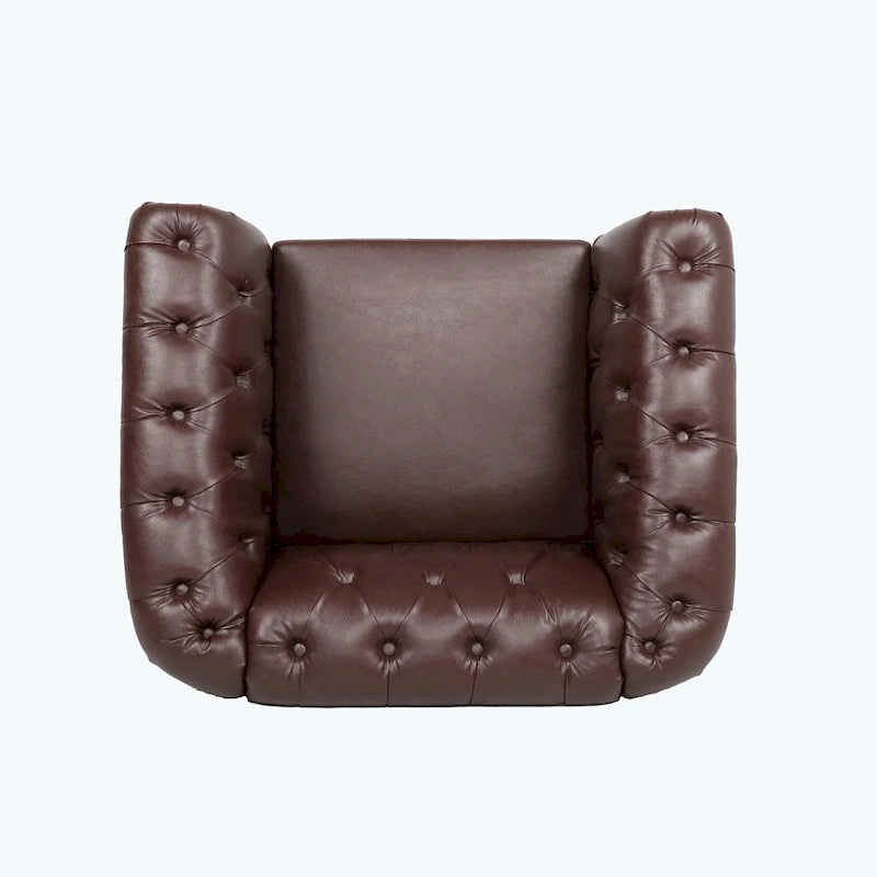 Canapé confortable pour le salon, avec accoudoirs roulés plissés serrés