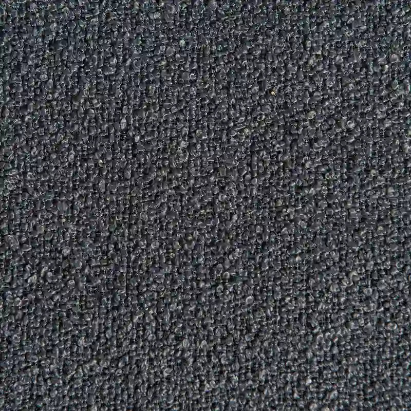 Causeuse 2 places en tissu bouclé avec oreillers