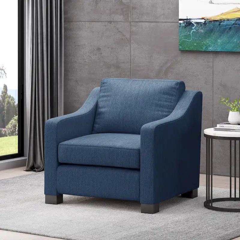 Fauteuil club contemporain rembourré