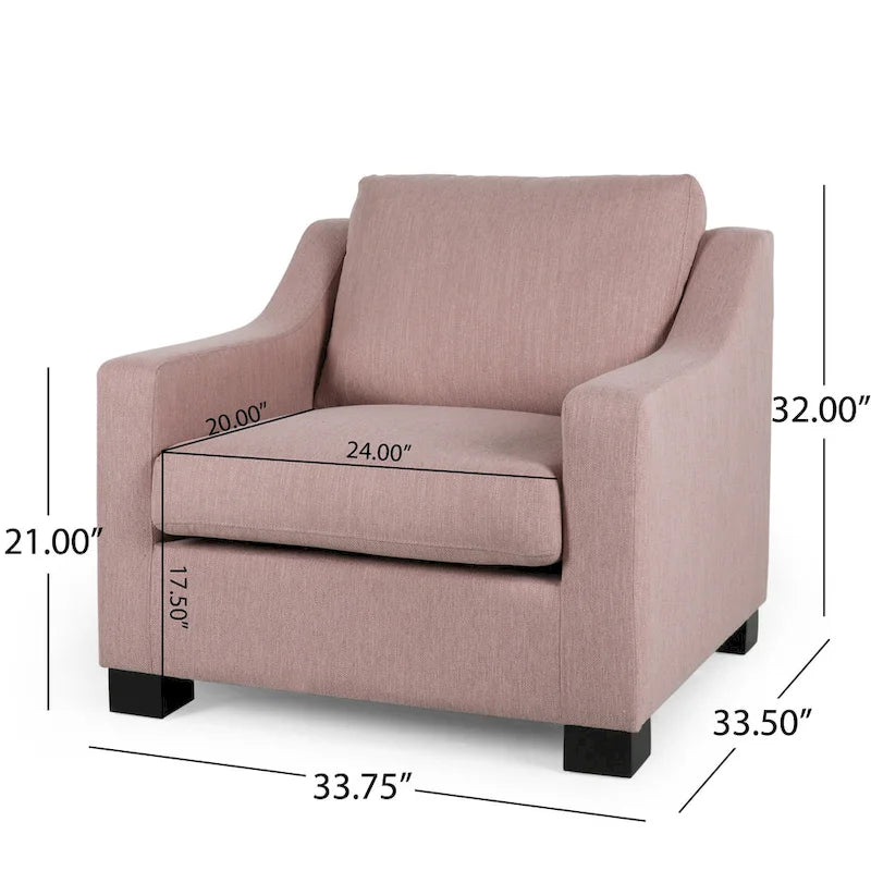 Fauteuil club contemporain rembourré