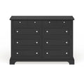 Bedford Black Wood Dresser and Optional Matching Mirror by Home Styles