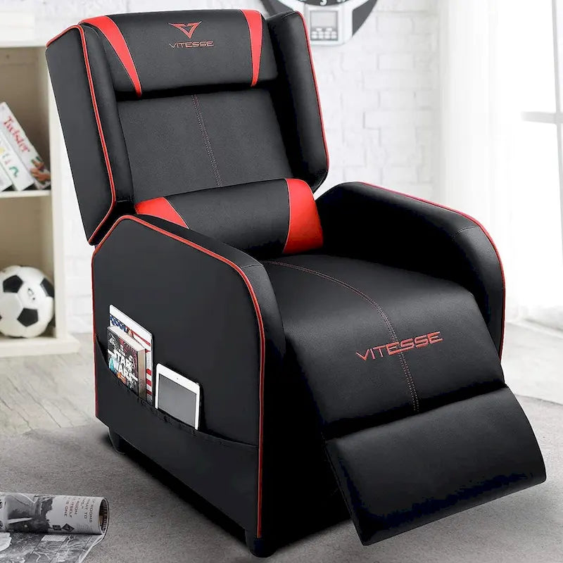 Fauteuil Inclinable de Gaming Style Course, Dossier Haut, Fauteuils Inclinables de Salon, Sièges de Cinéma