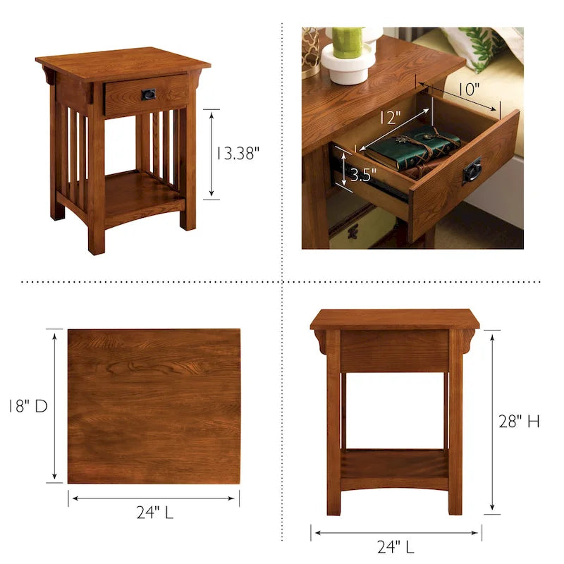 Table d'appoint avec tiroir