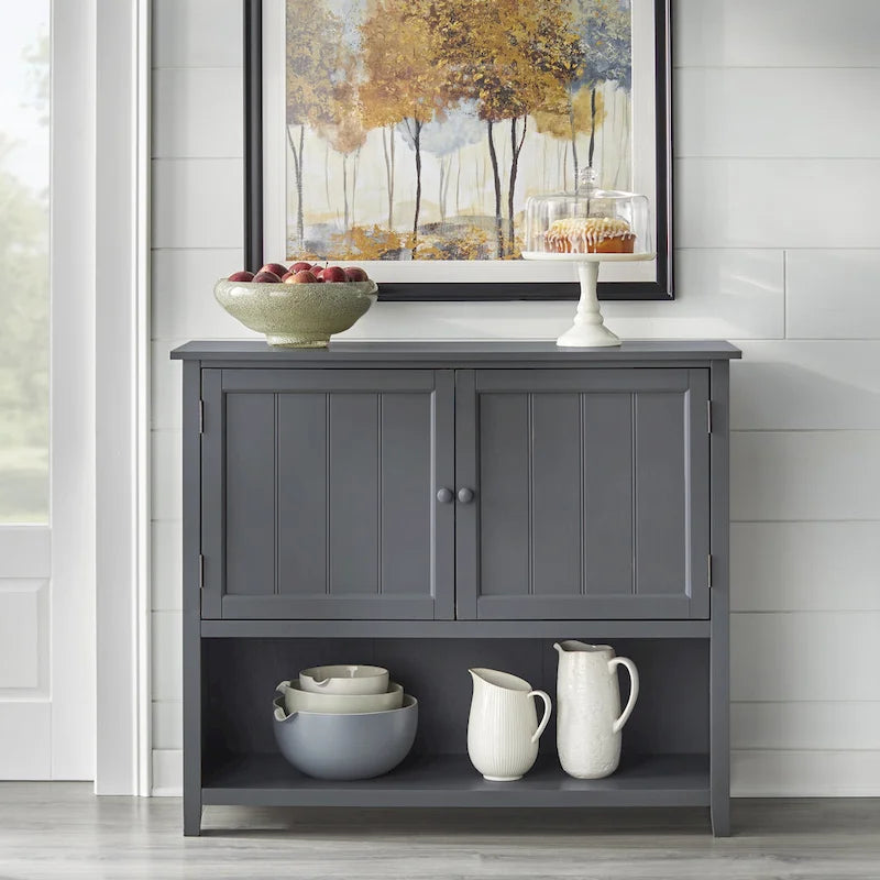 Buffet deux portes de style rustique