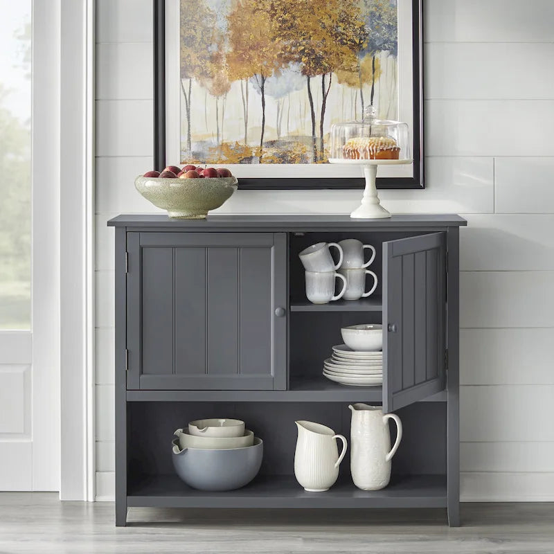 Buffet deux portes de style rustique