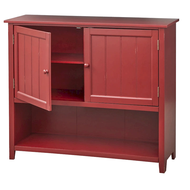 Buffet deux portes de style rustique
