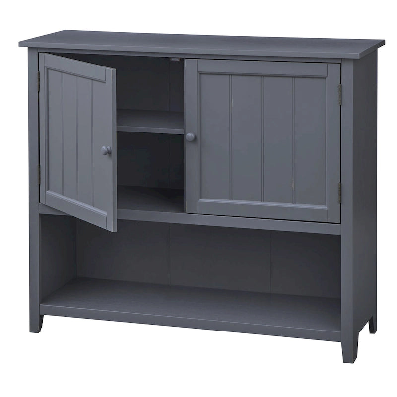 Buffet deux portes de style rustique