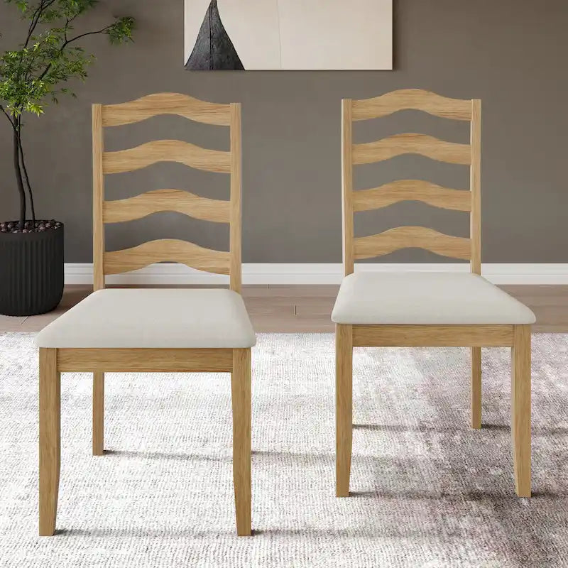 Chaises de salle à manger en bois (lot de 2)
