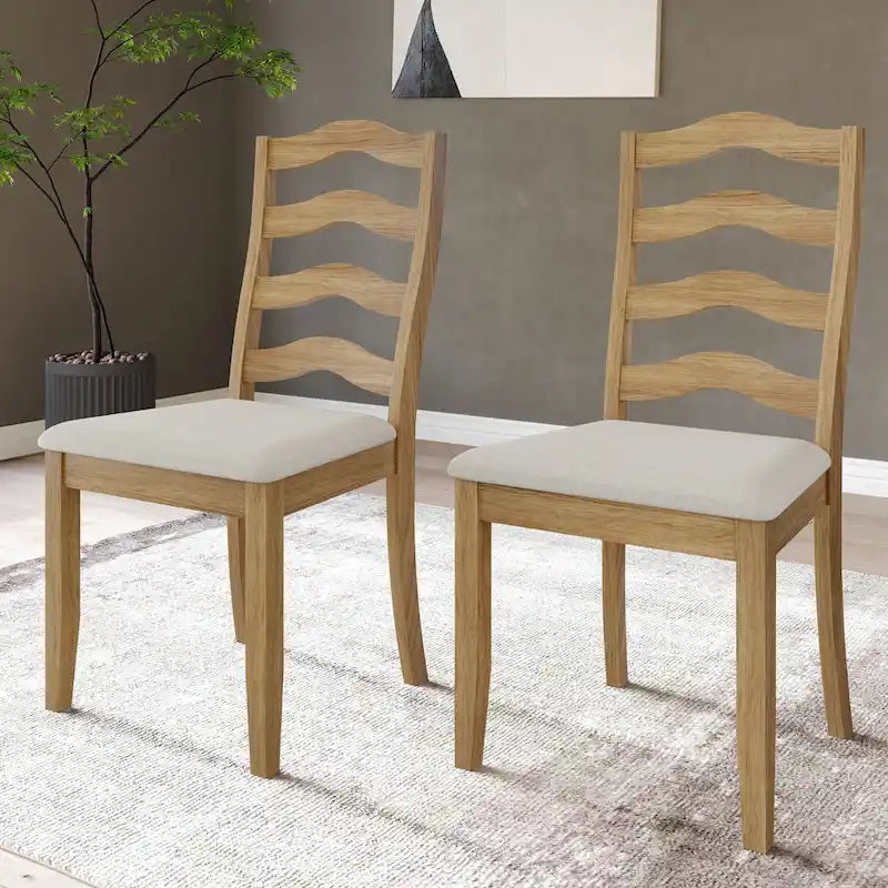 Chaises de salle à manger en bois (lot de 2)