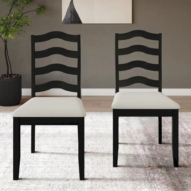 Chaises de salle à manger en bois (lot de 2)