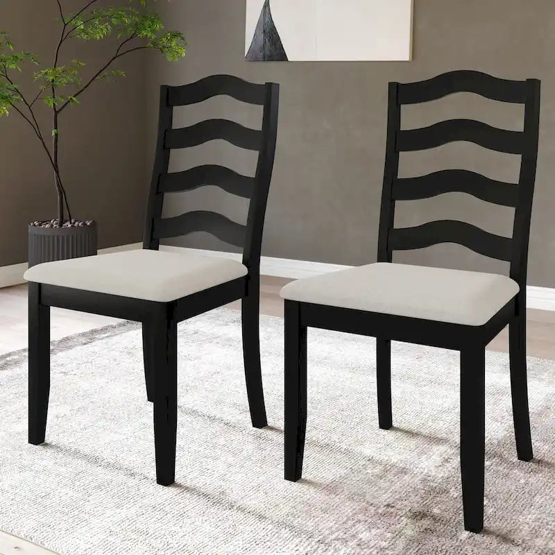 Chaises de salle à manger en bois (lot de 2)