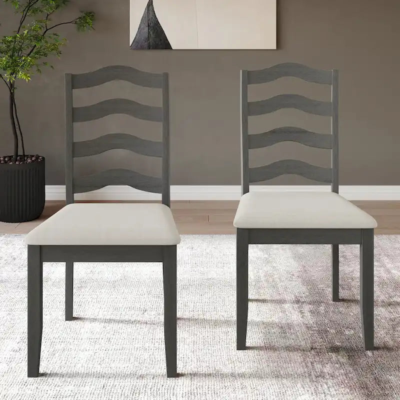 Chaises de salle à manger en bois (lot de 2)