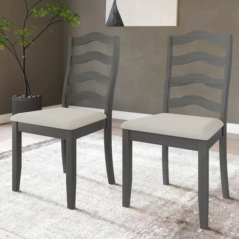 Chaises de salle à manger en bois (lot de 2)