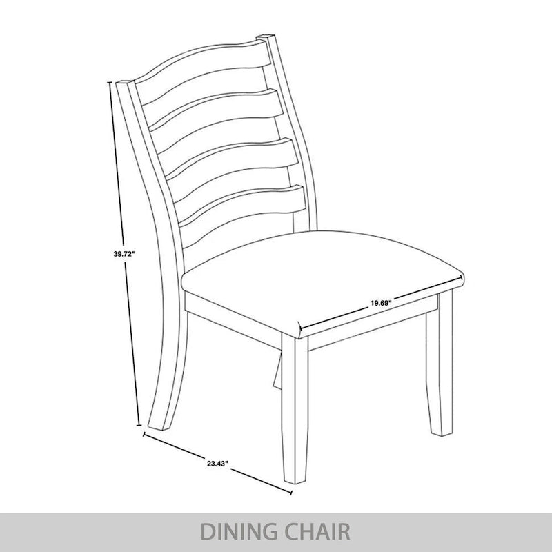 Chaises de salle à manger en bois (lot de 2)