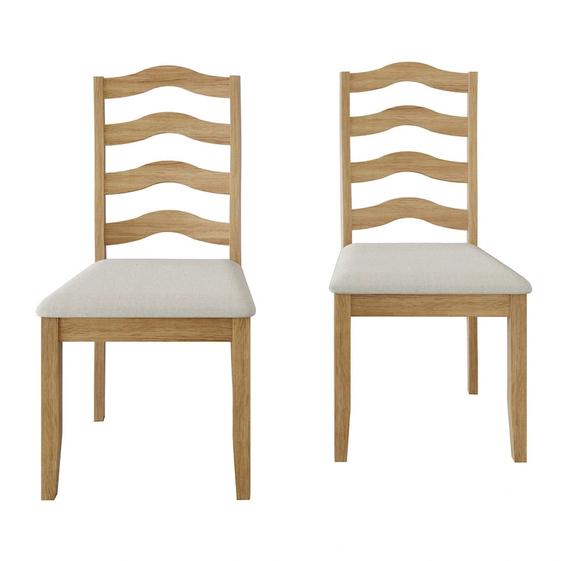 Chaises de salle à manger en bois (lot de 2)