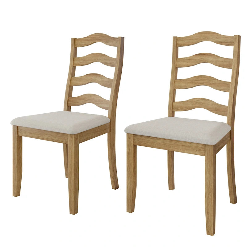 Chaises de salle à manger en bois (lot de 2)