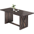 Table de salle à manger de style ferme, grande, 180 cm, pour 6 à 8 personnes