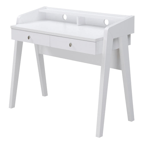 Bureau 2 tiroirs avec étagère
