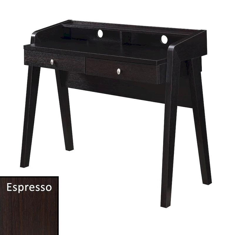Bureau 2 tiroirs avec étagère