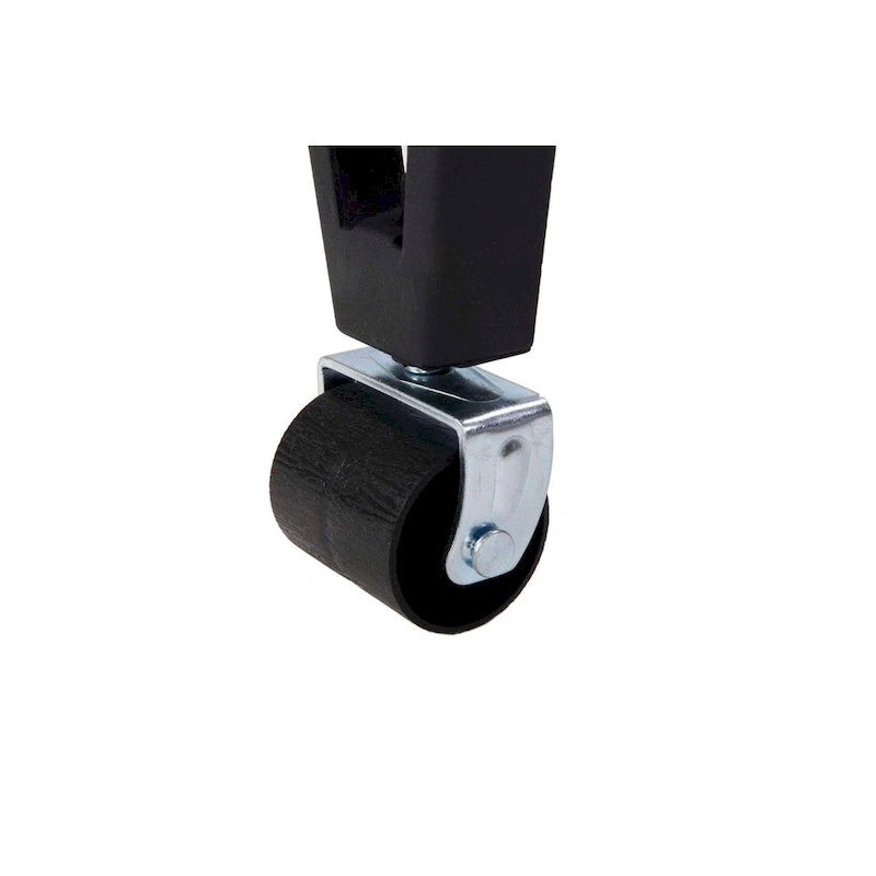 Cadre de lit Queen 7 pieds robuste avec support central et roulettes verrouillables
