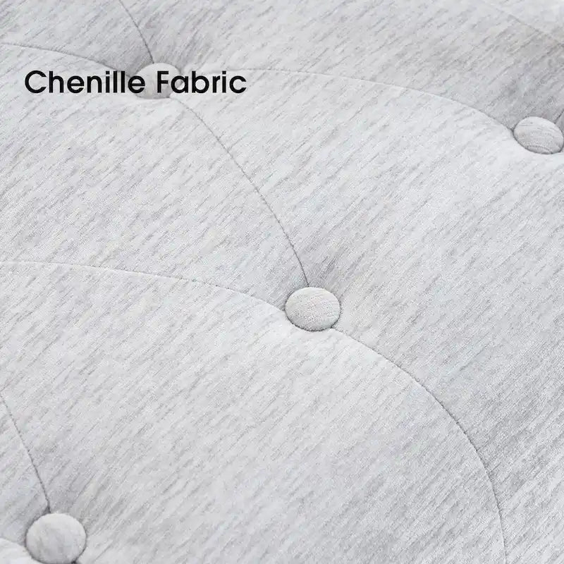 Lot de 2 fauteuils de salon ergonomiques modernes pour salon, chenille