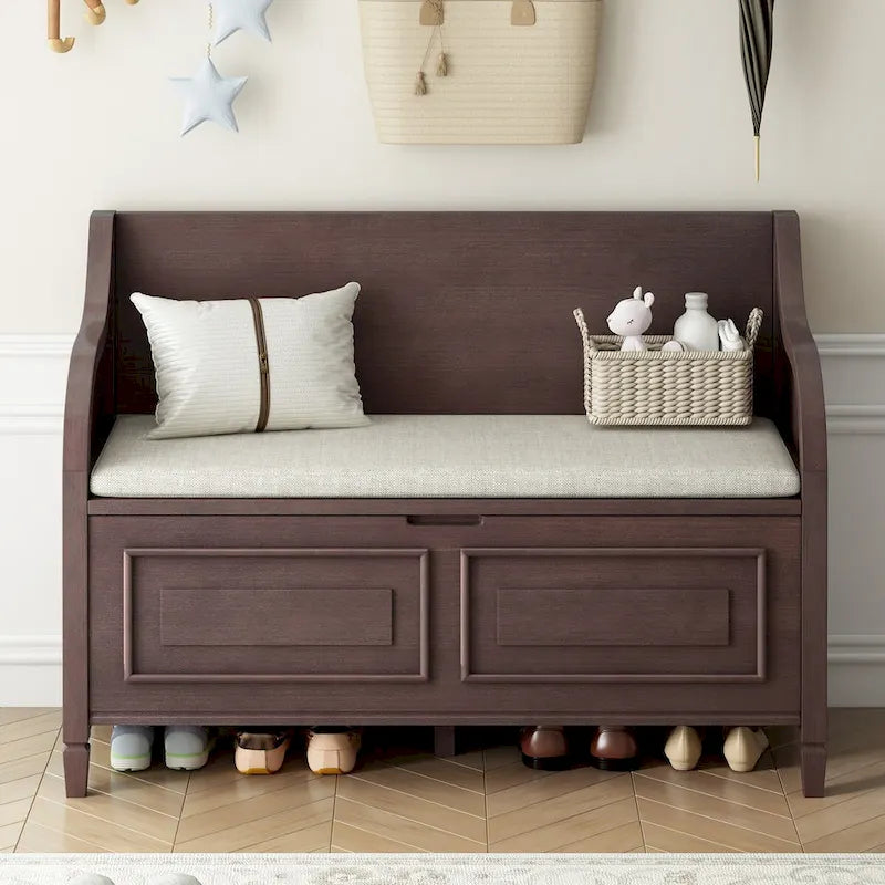 Banc de rangement multifonctionnel pour entrée