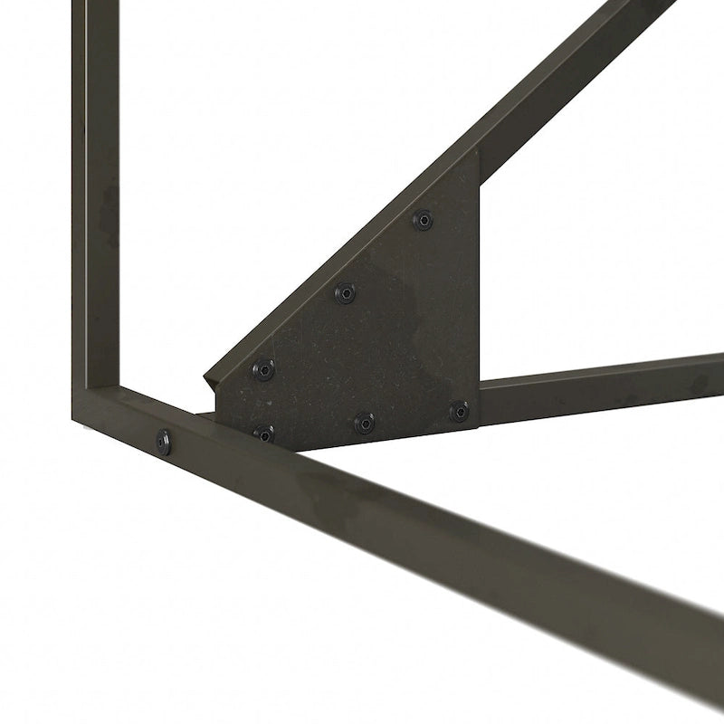 Bureau d'angle industriel en forme de L de 62W